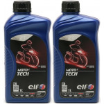 Elf Moto 2 tech 2T vollsynthetisches Motorrad Motoröl 2x 1l = 2 Liter