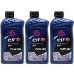 Elf Tranself NFP 75W-80 Schaltgetriebeöl 3x 1l = 3 Liter