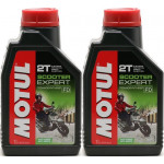 Motul Scooter Expert 2T teilsynthetisches Motorrad Motoröl 2x 1l = 2 Liter