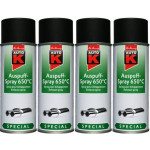 Auto-K Special Auspuffspray 650°C schwarz, 4x 400 Milliliter