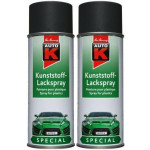 Auto-K Special Kunststoff-Lackspray anthrazit, 2x 400 Milliliter