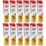 SONAX SilikonSpray mit EasySpray 12x 400 Milliliter