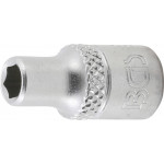 BGS Steckschlüssel-Einsatz Sechskant | Antrieb Innenvierkant 6,3 mm (1/4