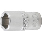 BGS Steckschlüssel-Einsatz Sechskant | Antrieb Innenvierkant 6,3 mm (1/4