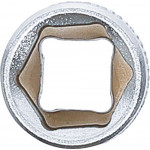 BGS Steckschlüssel-Einsatz Sechskant | Antrieb Innenvierkant 6,3 mm (1/4
