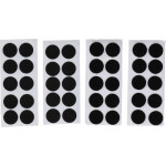BGS Klettpunkte | selbstklebend | schwarz | 40-tlg.