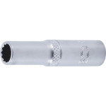 BGS Steckschlüssel-Einsatz Zwölfkant, tief | Antrieb Innenvierkant 6,3 mm (1/4