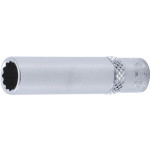 BGS Steckschlüssel-Einsatz Zwölfkant, tief | Antrieb Innenvierkant 6,3 mm (1/4