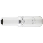 BGS Steckschlüssel-Einsatz Sechskant, tief | Antrieb Innenvierkant 6,3 mm (1/4