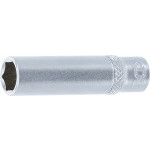 BGS Steckschlüssel-Einsatz Sechskant, tief | Antrieb Innenvierkant 6,3 mm (1/4
