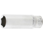 BGS Steckschlüssel-Einsatz Sechskant, tief | Antrieb Innenvierkant 6,3 mm (1/4