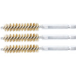 BGS Messingbürste | 11 mm | Antrieb Außensechskant 6,3 mm (1/4