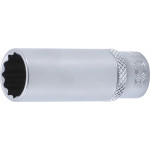 BGS Steckschlüssel-Einsatz Zwölfkant, tief | Antrieb Innenvierkant 6,3 mm (1/4