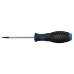 BGS Schraubendreher | T-Profil (für Torx) mit Bohrung T10 | Klingenlänge 80 mm