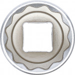 BGS Steckschlüssel-Einsatz Zwölfkant | Antrieb Innenvierkant 12,5 mm (1/2