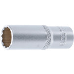 BGS Steckschlüssel-Einsatz Zwölfkant, tief | Antrieb Innenvierkant 12,5 mm (1/2