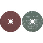 BGS Fiber-Schleifscheiben-Satz | Körnung 100 | Aluminiumoxid | 10-tlg.