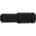 BGS Kraft-Steckschlüssel-Einsatz Sechskant, tief | Antrieb Innenvierkant 12,5 mm (1/2