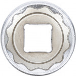 BGS Steckschlüssel-Einsatz Zwölfkant | Antrieb Innenvierkant 12,5 mm (1/2