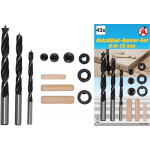 BGS Holzdübel-Bohrer-Satz | 6 - 10 mm | 43-tlg.
