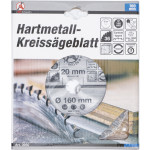 BGS Hartmetall-Kreissägeblatt | Ø 160 x 20 x 2,4 mm | 36 Zähne