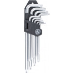 BGS Winkelschlüssel-Satz | lang | T-Profil (für Torx) T10 - T50 | 9-tlg.