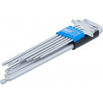 BGS Winkelschlüssel-Satz | extra lang | T-Profil (für Torx) mit Kugelkopf | T10 - T50 | 9-tlg.