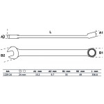 BGS Maul-Ringschlüssel | extra lang | SW 24 mm
