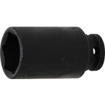BGS Kraft-Steckschlüssel-Einsatz Sechskant, tief | Antrieb Innenvierkant 12,5 mm (1/2