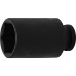 BGS Kraft-Steckschlüssel-Einsatz Sechskant, tief | Antrieb Innenvierkant 12,5 mm (1/2