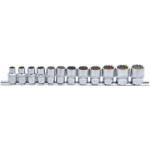 BGS Steckschlüssel-Einsatz-Satz, Zwölfkant | Antrieb Innenvierkant 10 mm (3/8