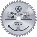 BGS Hartmetall-Kreissägeblatt | Ø 210 x 30 x 2,6 mm | 40 Zähne