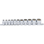 BGS Steckschlüssel-Einsatz-Satz, Zwölfkant | Antrieb Innenvierkant 10 mm (3/8