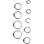 BGS Edelstahl-Schlauchklemmen-Sortiment | Ø 5,8 - 21 mm | 170-tlg.