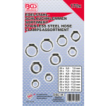 BGS Edelstahl-Schlauchklemmen-Sortiment | Ø 5,8 - 21 mm | 170-tlg.