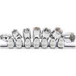 BGS Gelenk-Steckschlüssel-Satz, Sechskant | Antrieb Innenvierkant 10 mm (3/8