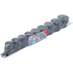 BGS Kraft-Steckschlüssel-Einsatz-Satz Sechskant, extra flach | Antrieb Innenvierkant 12,5 mm (1/2