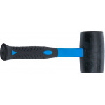 BGS Gummihammer | Fiberglasstiel | schwarzer Kopf | Ø 690 mm | 900 g