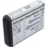BGS Ratschen-Ringschlüssel-Satz, gerade, umschaltbar | SW 6 x 8 - 19 x 22 mm | 5-tlg.