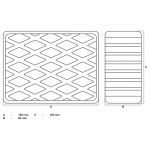 BGS Gummiauflage | für Hebebühnen | 160 x 120 x 60 mm