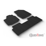 Original Gledring Passform Fußmatten Gummimatten 4 Tlg.+Fixing - KIA EV6 Elektro 05.2021->