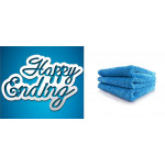 Chemical Guys Happy Ending Edgeless Microfiber Towel, Blue