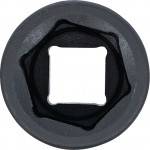BGS Kraft-Steckschlüssel-Einsatz Sechskant | Antrieb Innenvierkant 20 mm (3/4