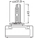 Osram Xenarc® Original D5S PK32d-7 12V/24V 25W 4400K 1 Stück