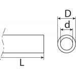 Zweirad-Kunststoffschlauch klar 5 / 7,4 mm x 1000 mm 1Stk.