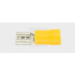 Flachsteckhülse 6,3/4-6mm², gelb 5Stk.