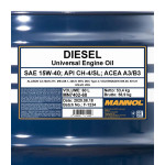 MANNOL Diesel 15W-40 Motoröl 60l Fass