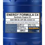 Mannol 7917 Energy Formula C4 5W-30 synthetisches Motoröl 20l Kanister