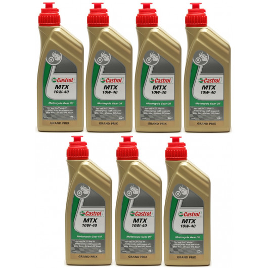 Castrol MTX 10W-40 Motorrad-Getriebeöl 7x 1l = 7 Liter