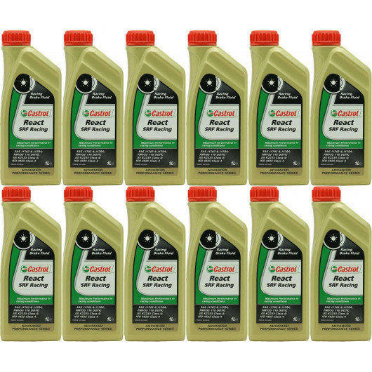 Castrol React SRF Racing Bremsflüssigkeit 12x 1l = 12 Liter